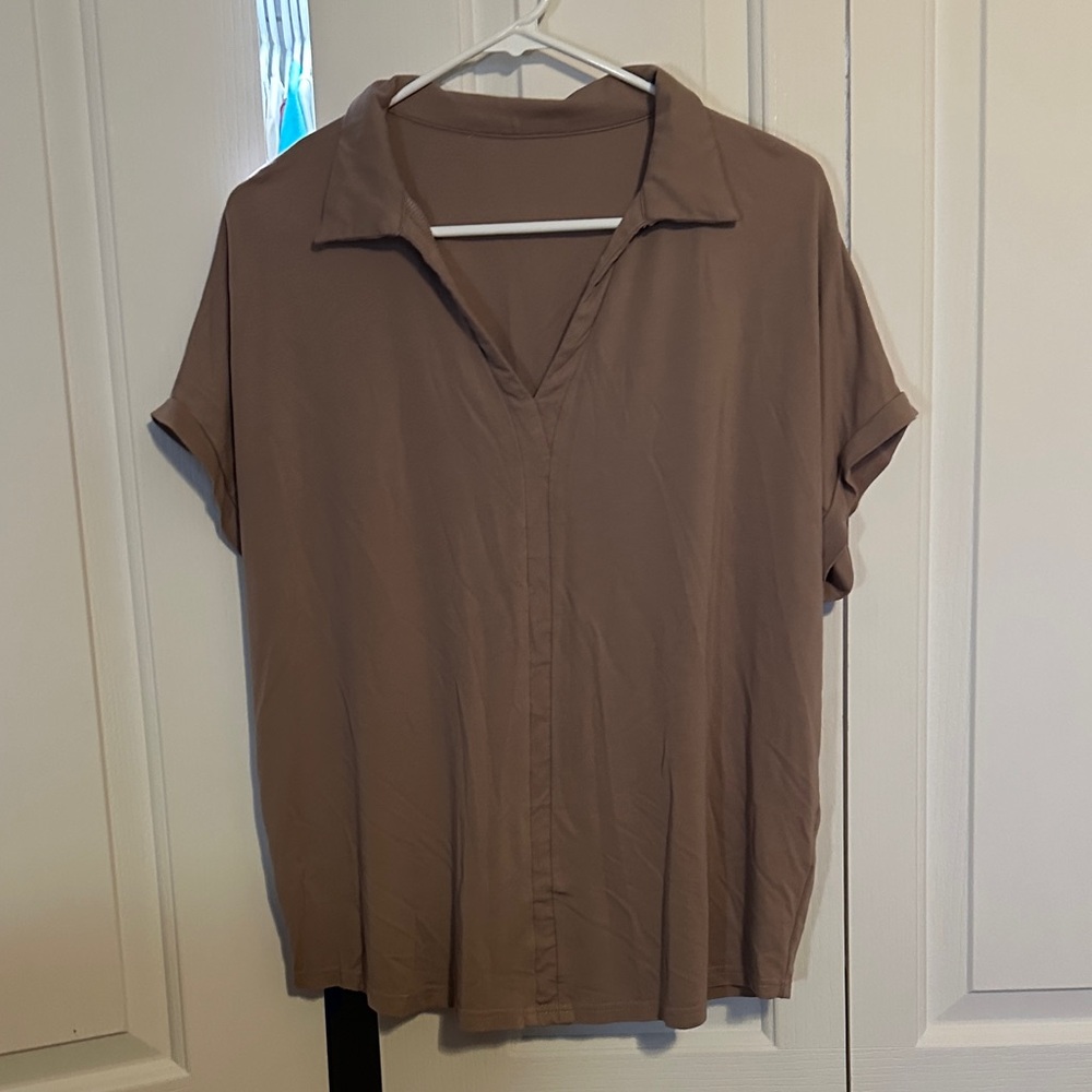 Casual Brown Women's Top